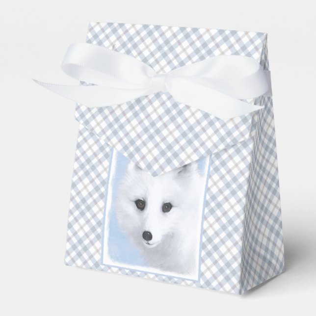 Arctic Fox Painting - Original Wildlife Art Geschenkschachtel (Vorderseite)