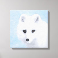 Arctic Fox Painting - Original Wildlife Art