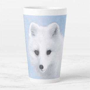 Arctic Fox Painting - Original Wildlife Art Milchtasse
