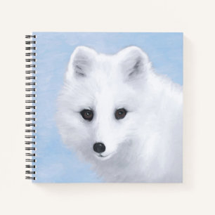 Arctic Fox Painting - Original Wildlife Art Notizbuch