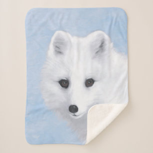 Arctic Fox Painting - Original Wildlife Art Sherpadecke