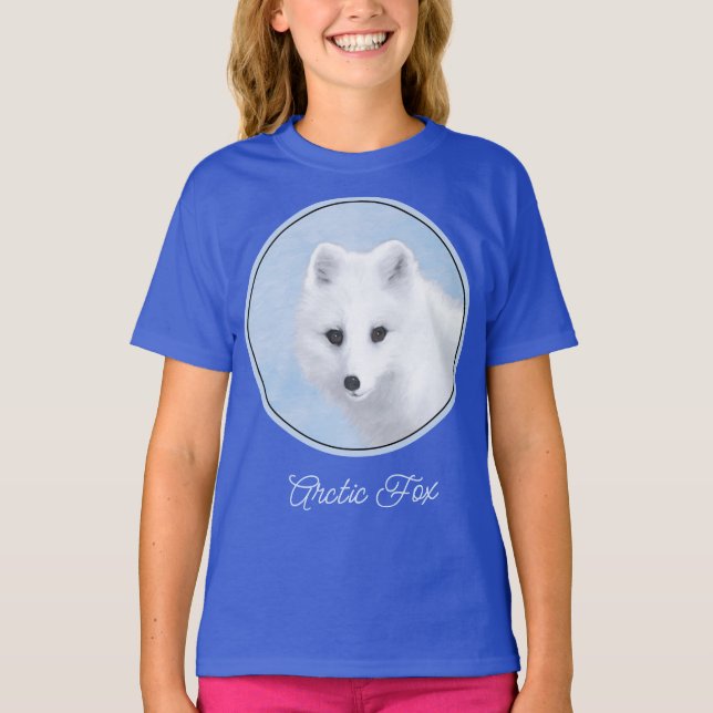 Arctic Fox Painting - Original Wildlife Art T-Shirt (Vorderseite)