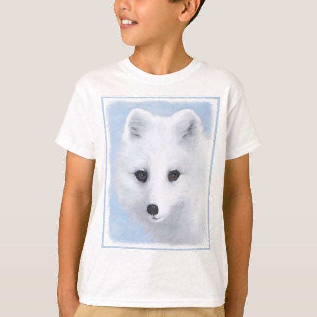 Arctic Fox Painting - Original Wildlife Art T-Shirt (Vorderseite)