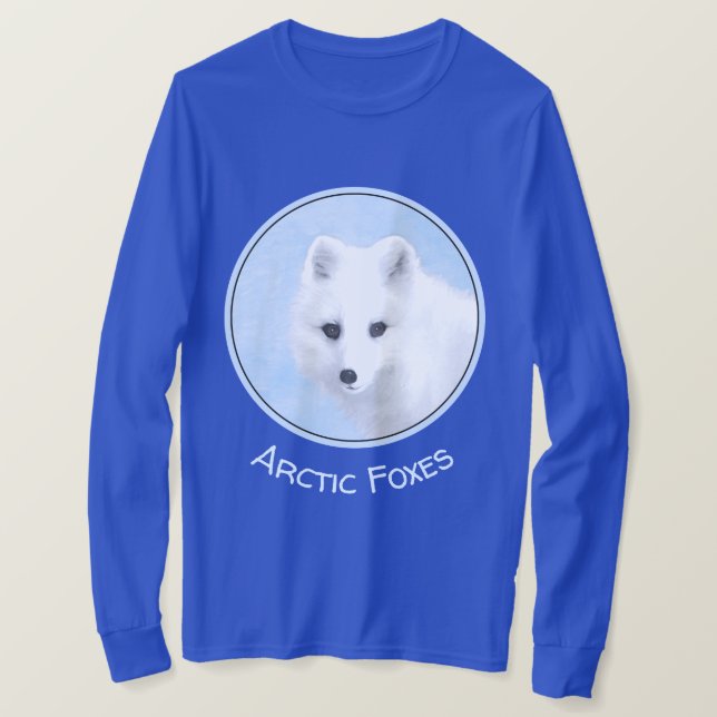 Arctic Fox Painting - Original Wildlife Art T-Shirt (Design vorne)