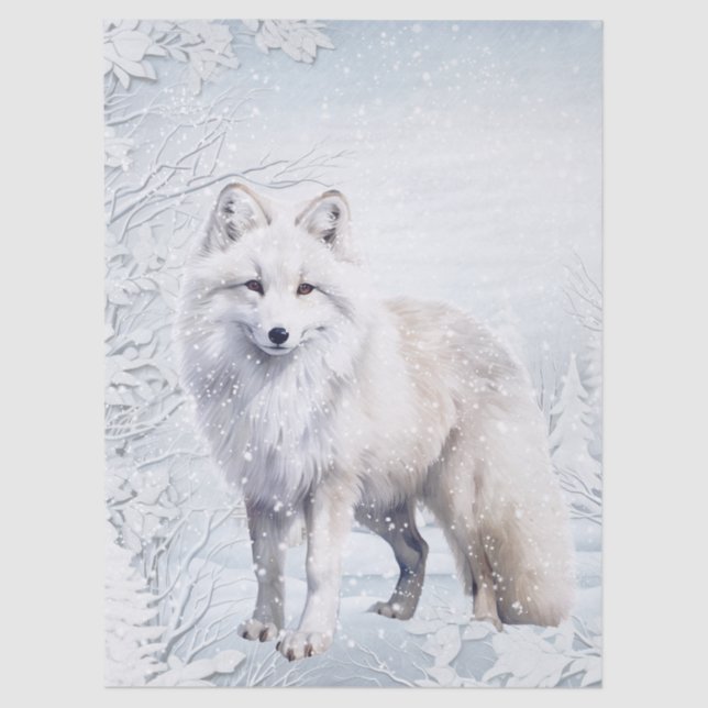 Arctic Fox Seidenpapier (Vorderseite)
