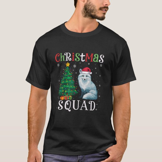 Arctic Fox Squad Boys Girls Men Christmas Tr T-Shirt (Vorderseite)