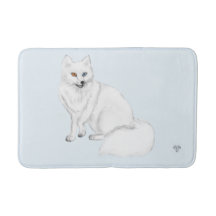 Arctic-Fuchs-Handzeichnung als digitale Kunst auf
