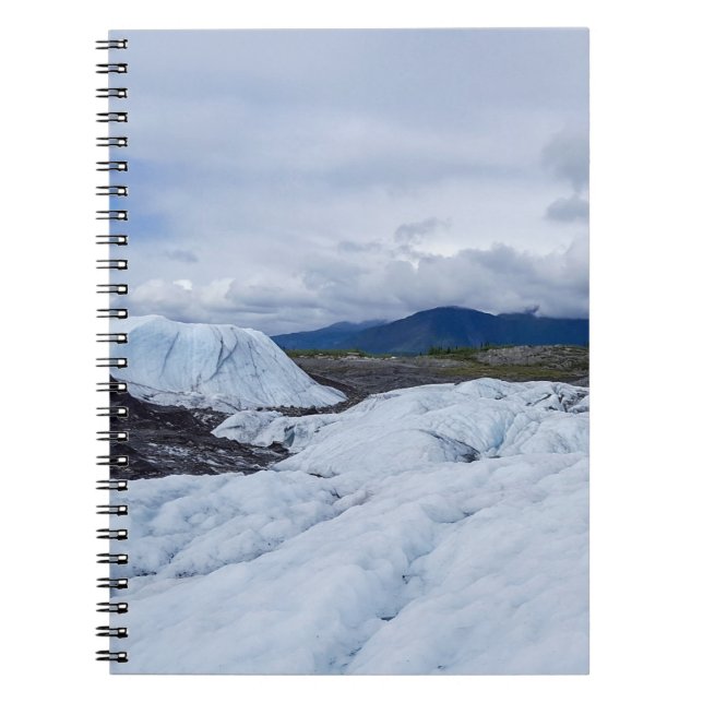 Arctic Glacial Mountain View Spiral Notebook Notizblock (Vorderseite)