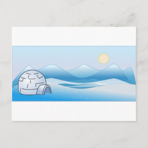Arctic Iglu Postcard Postkarte