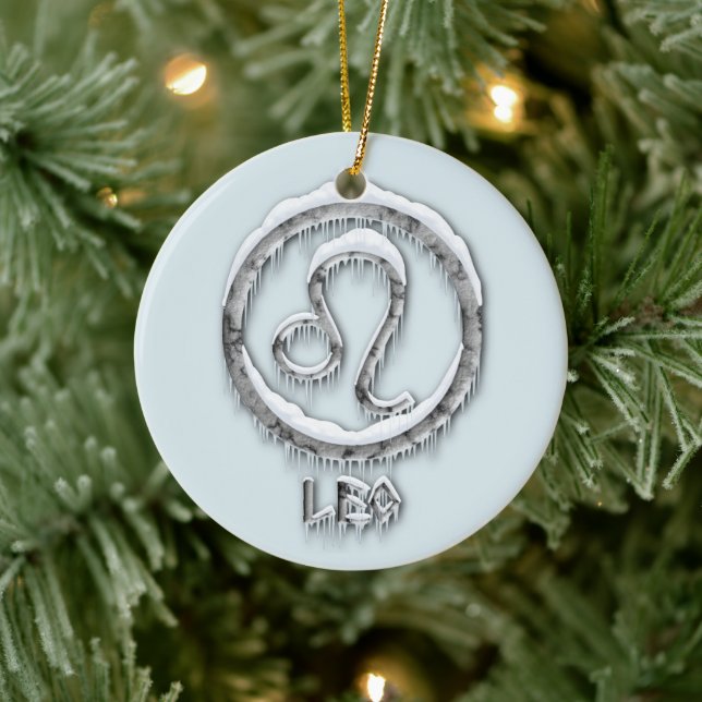 Arctic Leo Keramik Ornament (Baum)