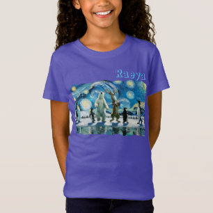 Arctic Line Dance Girl's T-Shirt