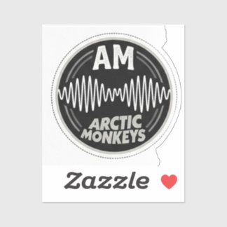 Arctic Monkeys AM Soundwave Texture Patches Aufkleber