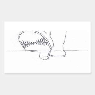 Arctic Monkeys-Entwurf Rechteckiger Aufkleber