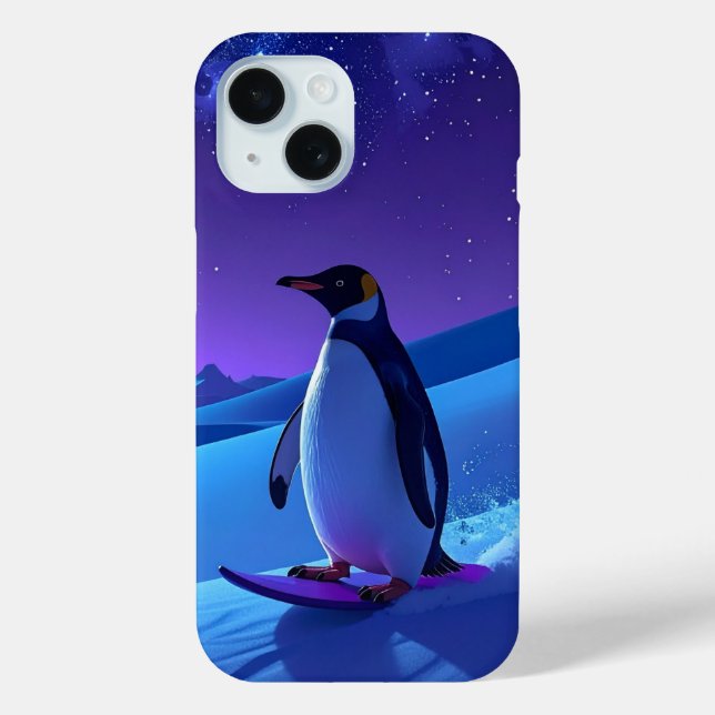 Arctic Night Penguin Case-Mate iPhone Hülle (Rückseite)