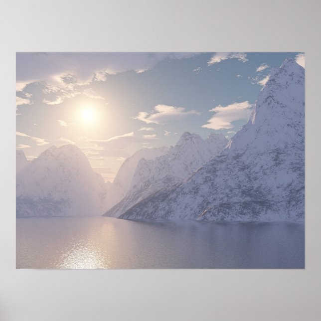 Arctic Sunset Poster (Vorne)