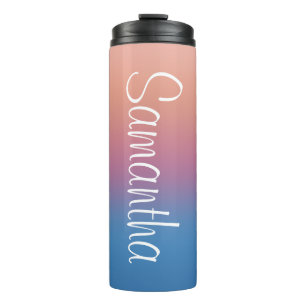 Arctic Twilight Ombre Personalisiert Thermosbecher