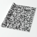 Arctic White Gray Black Camouflage Camouflage Part Geschenkpapier<br><div class="desc">Schleifpapier</div>