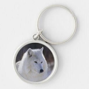Arctic White Wolf Schlüsselanhänger