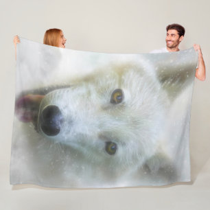 ARCTIC WOLF SNOW PIERCER FLEECEDECKE