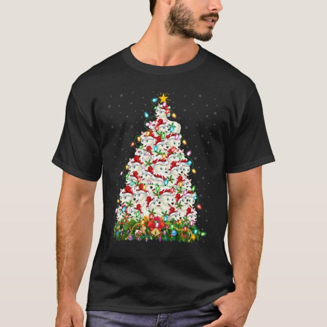 Arctic Wolf Xmas Lights Arctic Wolf Christmas Tr T-Shirt (Vorderseite)