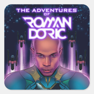ARD-Comic-Buchcover-Aufkleber Quadratischer Aufkleber