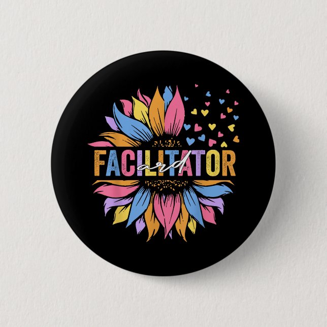 Ard Facilitator Besondere Bildung Sonnenblumen _1 Button (Vorderseite)