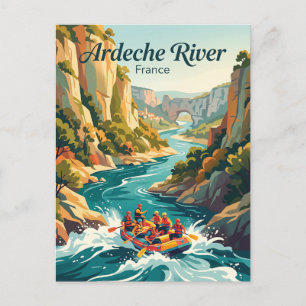 Ardeche Fluss Frankreich Postkarte