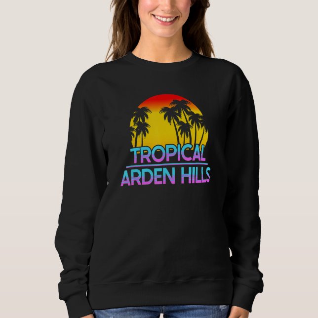 Arden Hills Minnesota Ironisches Wetter Sweatshirt (Vorderseite)