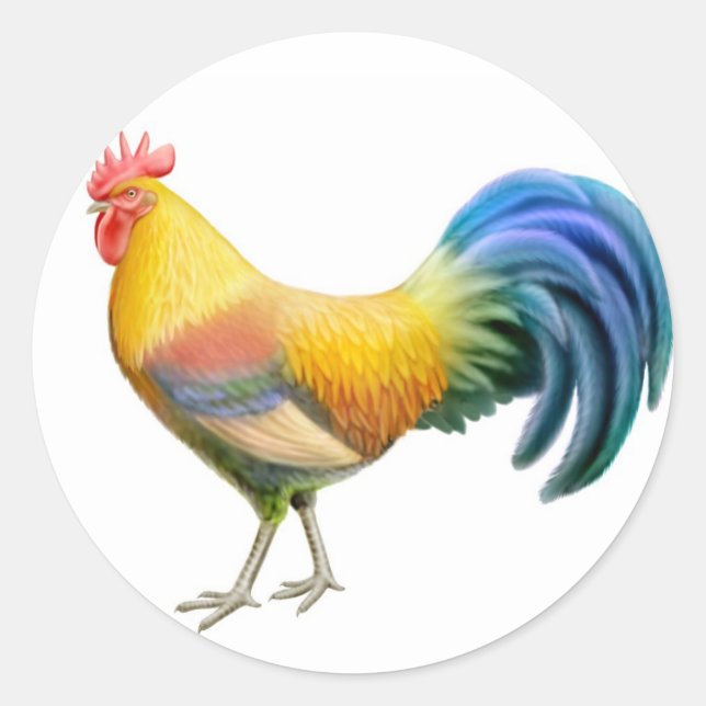 Ardenner Rooster Sticker (Vorderseite)