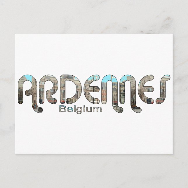 Ardennes, Belgien Postkarte (Vorderseite)