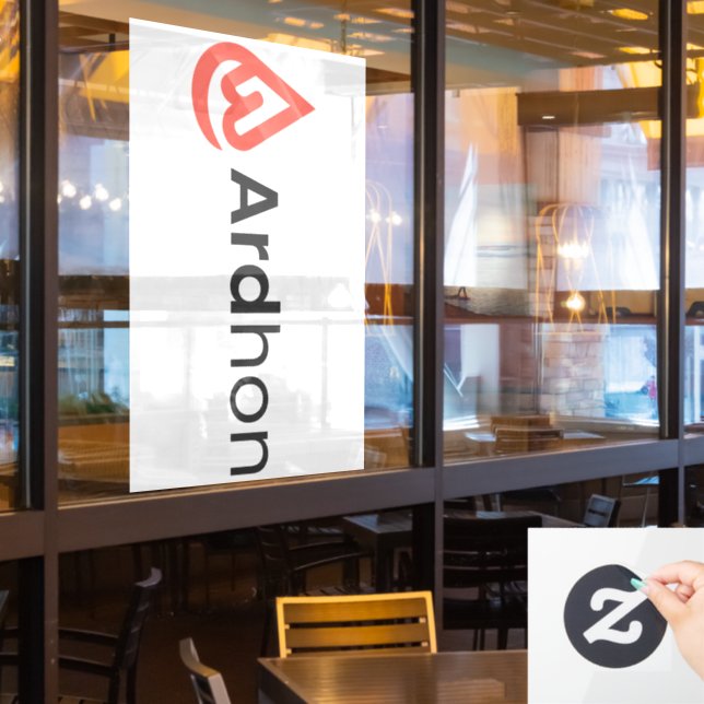 Ardhon brand merch - wear your style, your way fensteraufkleber (Restaurantfenster)