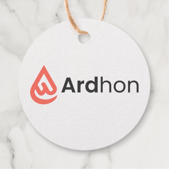 Ardhon brand merch - wear your style, your way geschenkanhänger (Rückseite)