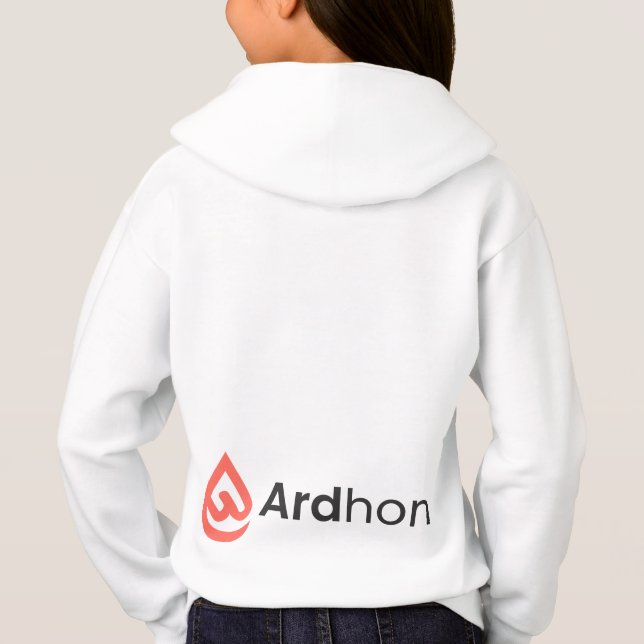 Ardhon brand merch - wear your style, your way hoodie (Rückseite)