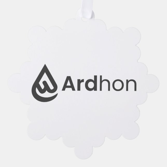Ardhon brand merch - wear your style, your way ornament karte (Vorderseite)