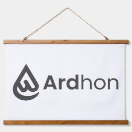 Ardhon brand merch - wear your style, your way wandteppich mit holzrahmen