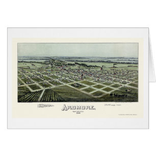 Ardmore, O.K. panoramische Karte - 1891