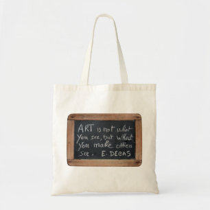Ardoise 03 Artist's Quotes Degas Tote Bag Tragetasche