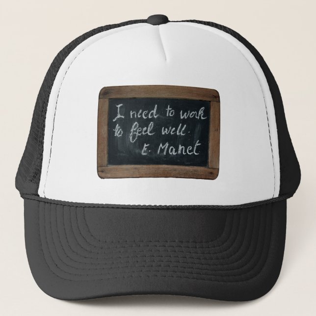 Ardoise 07 Manet's Quote Hat Truckerkappe (Vorderseite)