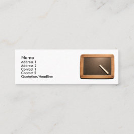 Ardoise Vintag School Slate mit Chalk Mini BC Mini Visitenkarte