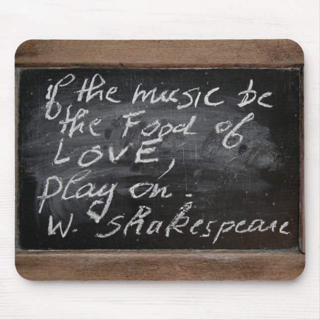 Ardoise - W. Shakespeares Zitat - Mousepad (Vorne)