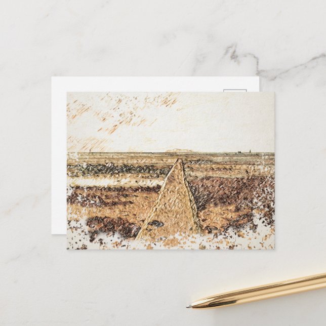 Ardrossan Beach Sunset, Scotland Postkarte (Vorderseite/Rückseite Beispiel)