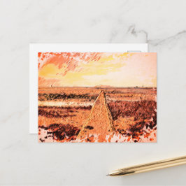 Ardrossan Beach Sunset, Scotland Postkarte