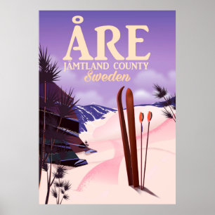 Åre Schweden Skireiseplakat Poster