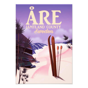 Åre Sweden Ski-Reiseplakat Fotodruck