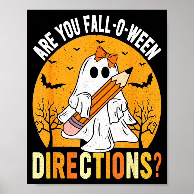 Are You Fall-o-ween Direction Funny Sarcastic Quot Poster (Vorne)
