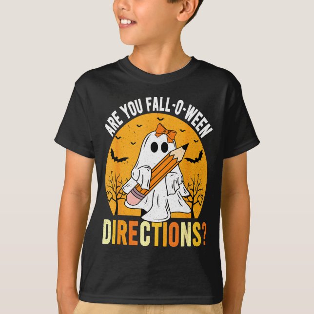 Are You Fall-o-ween Direction Funny Sarcastic Quot T-Shirt (Vorderseite)