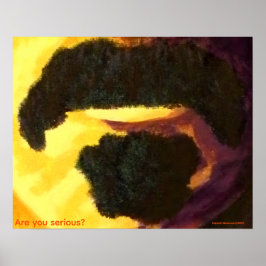 "Are you serious?", Zappa, humor, pop art Poster