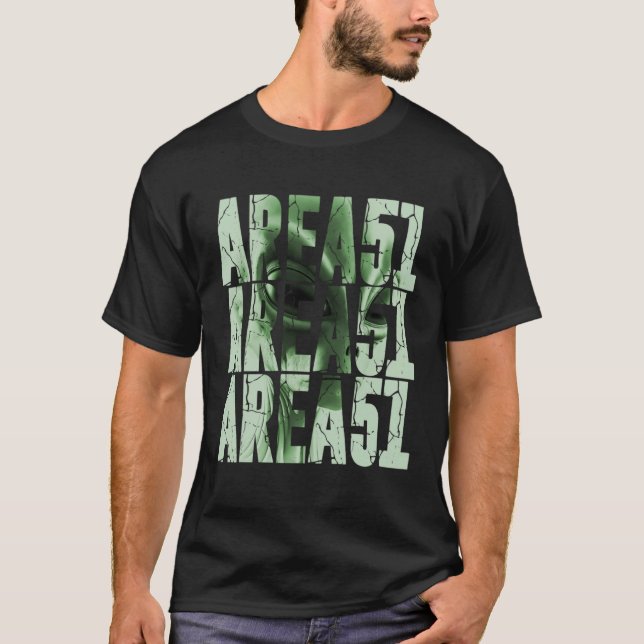 Area 51 Alien Gray UFO Extra Terrestrial Life UFO T-Shirt (Vorderseite)