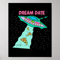 Area-51 Alien Spaceship Pizza Dream Date Easy Hall