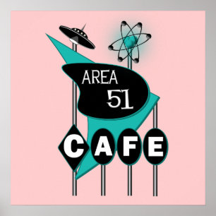 Area 51 Cafe Poster